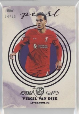 2021-22 Topps Pearl Purple 4/25 Virgil Van Dijk 10ju
