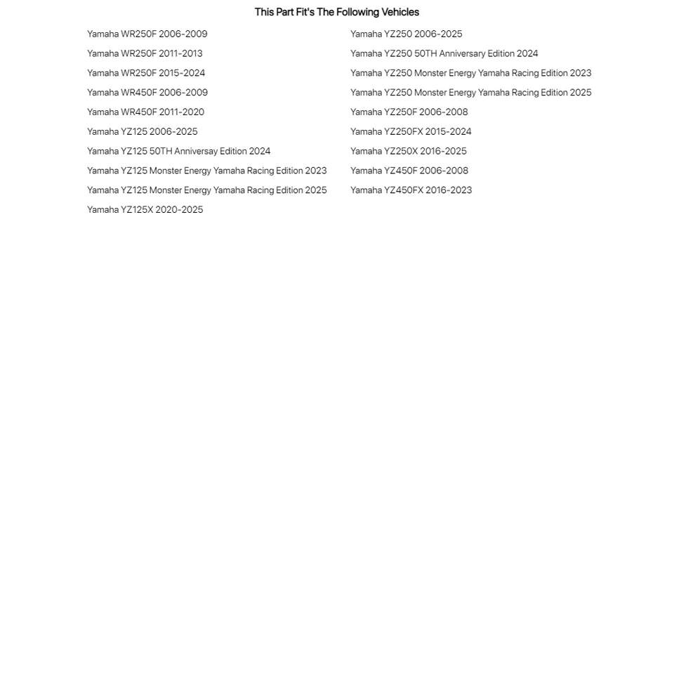 Tusk Rear Brake Caliper Support w/ Brake Disc Guard For YAMAHA YZ450FX 2016-2023 - Image 2 of 2