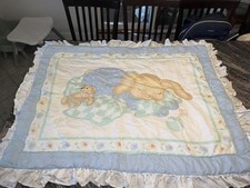 Vintage 1991 Little Bedding by Red Calliope Crib Quilt Blanket