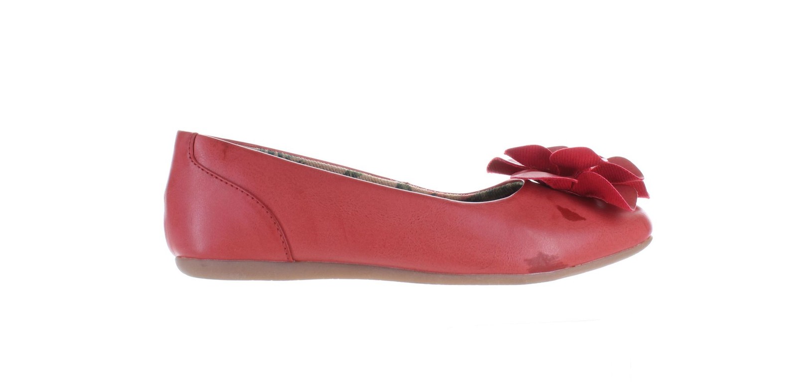 Женские балетки BOC красные с пионами размер 6 7796770 5790₽