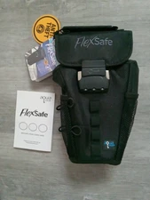 New! Black Aqua Vault Phone Flexsafe AntiTheft No Slash Pouch w Combination Lock