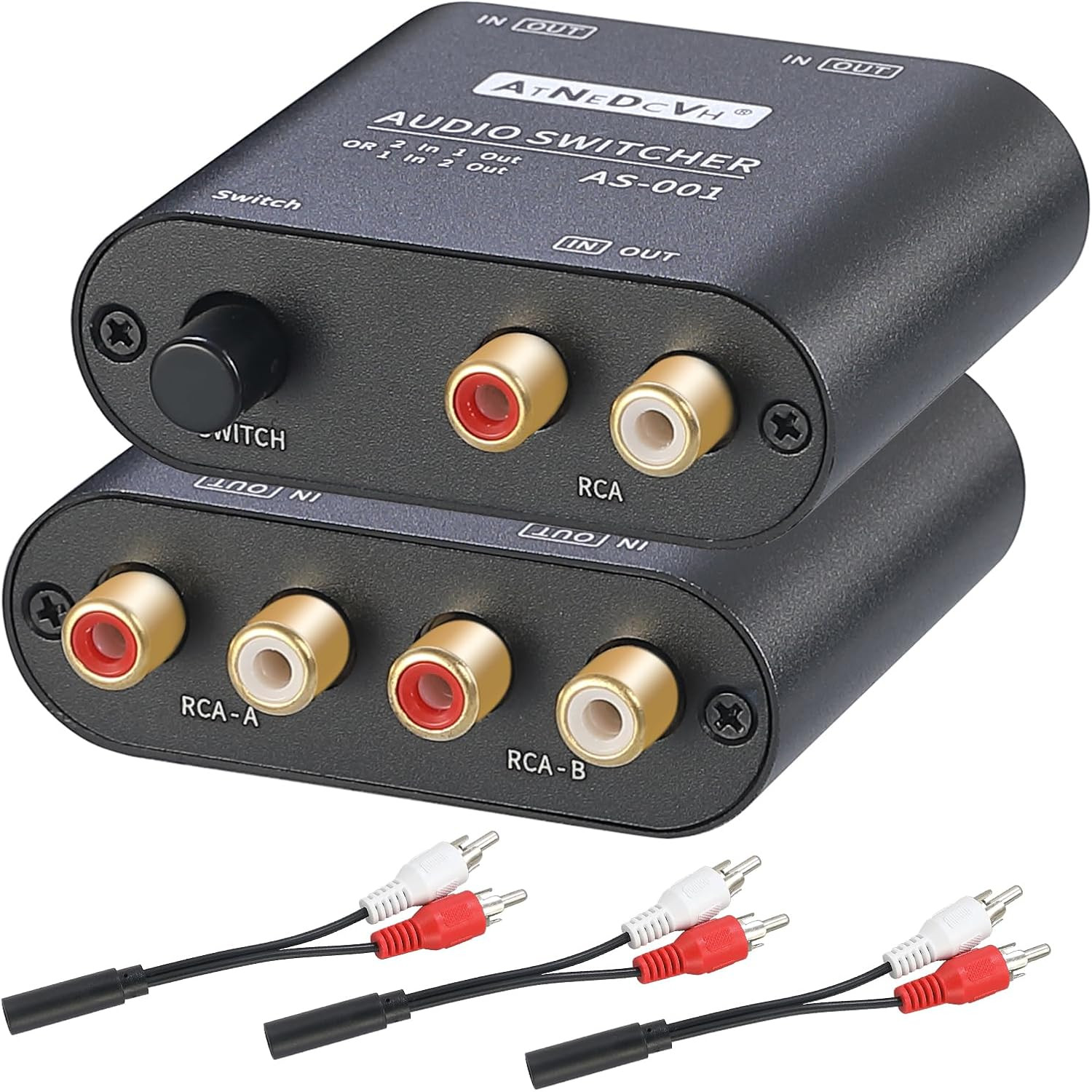 Commutateur audio RCA pour éviter de débrancher vos câbles