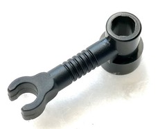 Lego 4735 - Black Bar 1 x 3 with Clip and Stud Holder (Robot Arm) x1