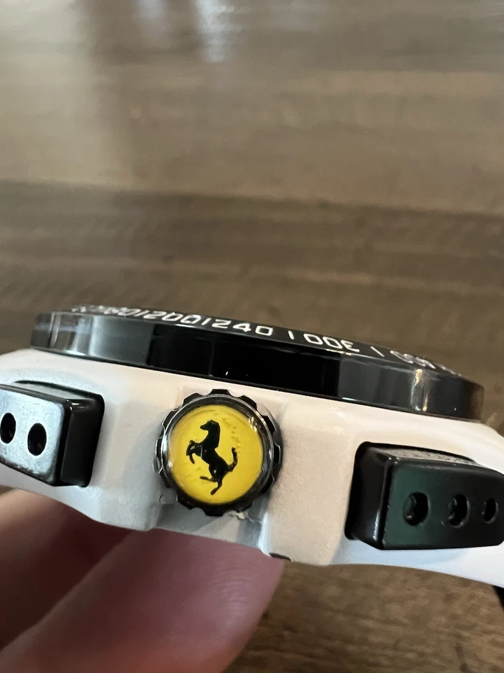 🔥 Scuderia Ferrari хронограф гонки белый силиконовый ремень мужские часы - Изображение 4 из 4