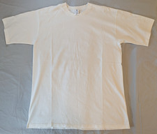 Vintage Stafford Shirt Mens XL-T White T-Shirt Single Stitch Cotton Made in USA