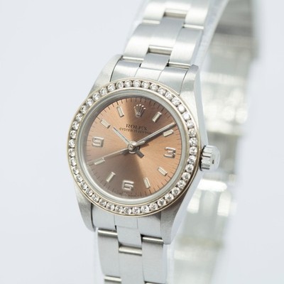 Rolex Oyster Perpetual Diamonds 76030 Automatic 24mm Women Watch
