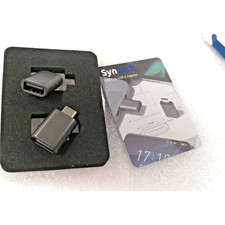 Syntech Adattatore USB-C Maschio a USBA Femmina Grigio Siderale (Confezione da 2) Ottimo per Macbook