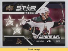 2022 Upper Deck Credentials 3rd Star of the Night Rookies Jack McBain READ 12g7