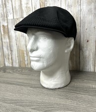 Kangol Black Tropic 504 Ventair Flat Cap sz M