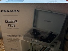 Crosley Cruiser Plus Turntable Record Player Bluetooth Speaker Portable