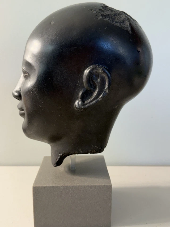 "Escultura de cabeza de hombre vintage de tamaño natural hecha a mano muy pesada 13"" pulgadas de alto" Foto 2 de 4