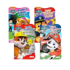 Nickelodeon Nick Jr Paw Patrol Board Book Combo Bundle 3 Shaped Illustrated Bo