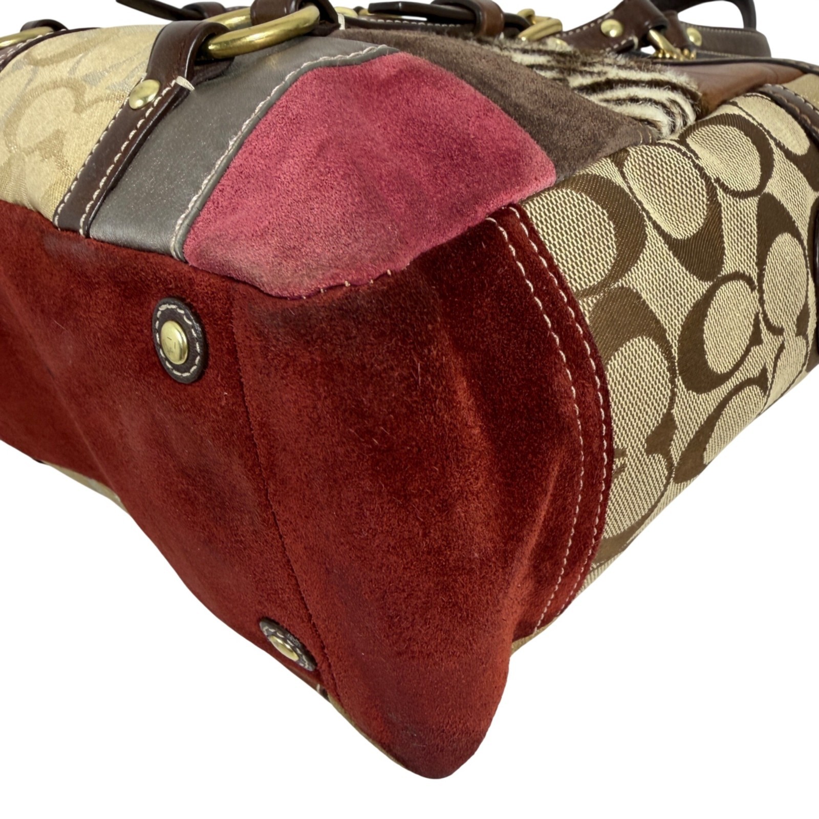 COACH Multicolor Patchwork Turn Lock Signature 10… - image 8