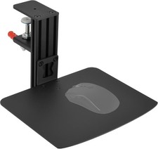 Metal Clamp-on Adjustable Computer Mouse Pad and Device Holder for Desks, Metal