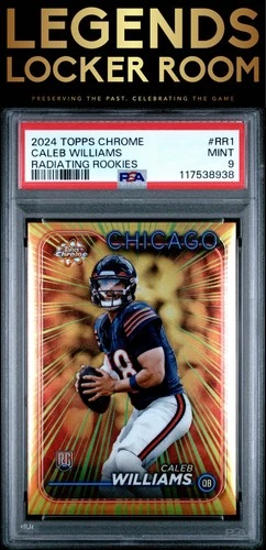 2024 Topps Chrome Radiating Rookies #RR1 Caleb Williams PSA 9