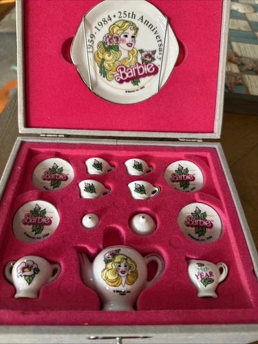 Barbie 25th Anniversary Limited Edition Tea Set
