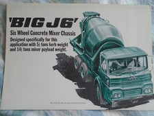 Guy Big J6 Six Wheel Concrete Mixer Chassis Truck brochure undated UK market