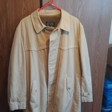 Oakbrook Sportswear Beige Basic Coat Men's Vintage Outerwear with Lining