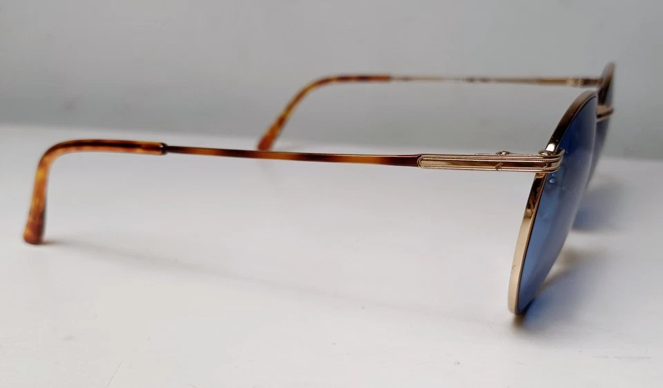 Gafas de sol redondas Ralph Lauren de 1980 hechas en Italia Lennon gafas pantuflas de metal Foto 4 de 4