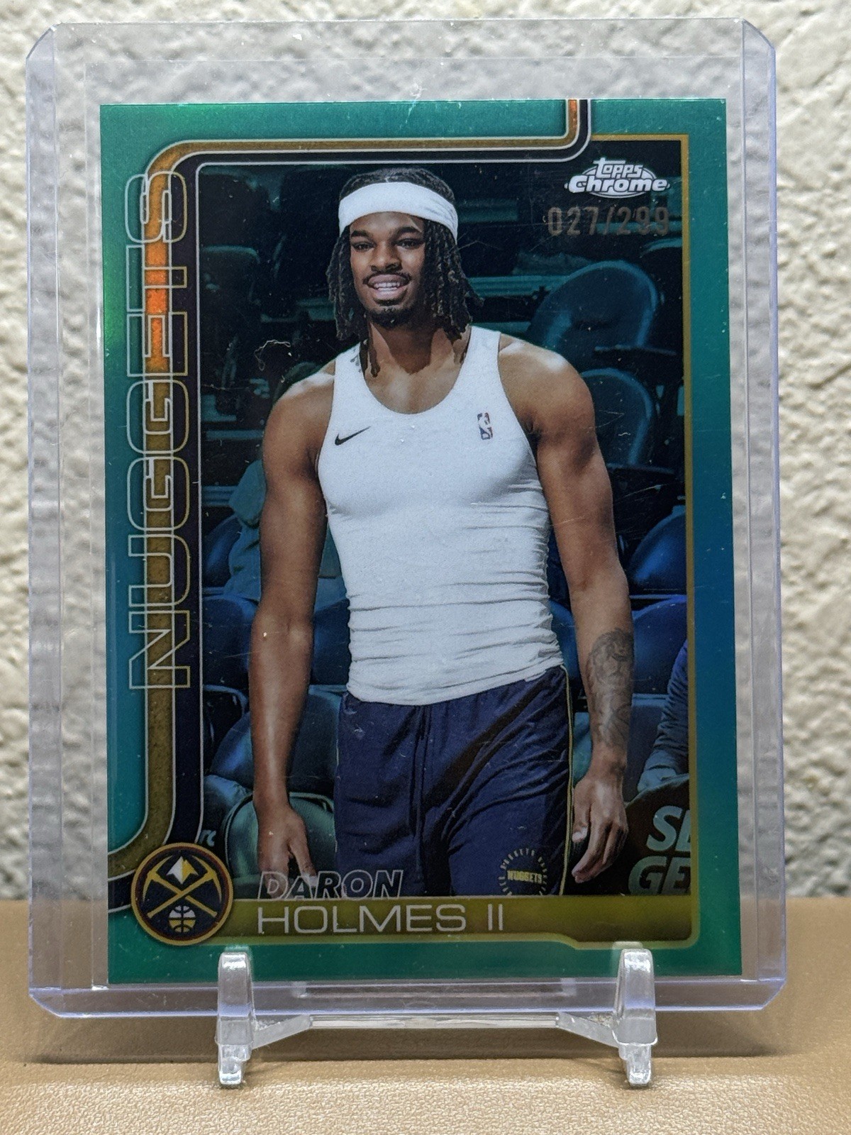DaRon Holmes II 2025-26 Topps Chrome Basketball Teal Refractor /299 #75