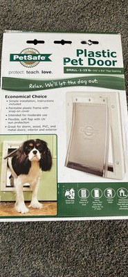 PetSafe Plastic Small 1-15lb Dog or Cat Pet Door - White PPA00-10958 - New