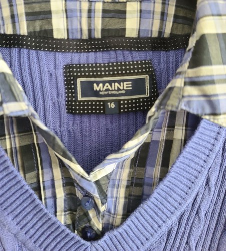 MAINE Mauve Langarm Pullover / Shirt Oberteil I - Bild 4 von 6