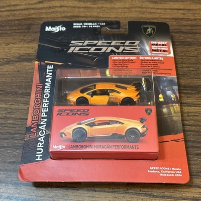 MAISTO SPEED ICONS LAMBORGHINI HURACAN PERFORMANCE 1/64 ORANGE 15700-24 E