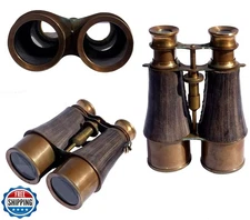 Handmade Binocular Leather Hanging Belt Strap Pirate Scope Vintag