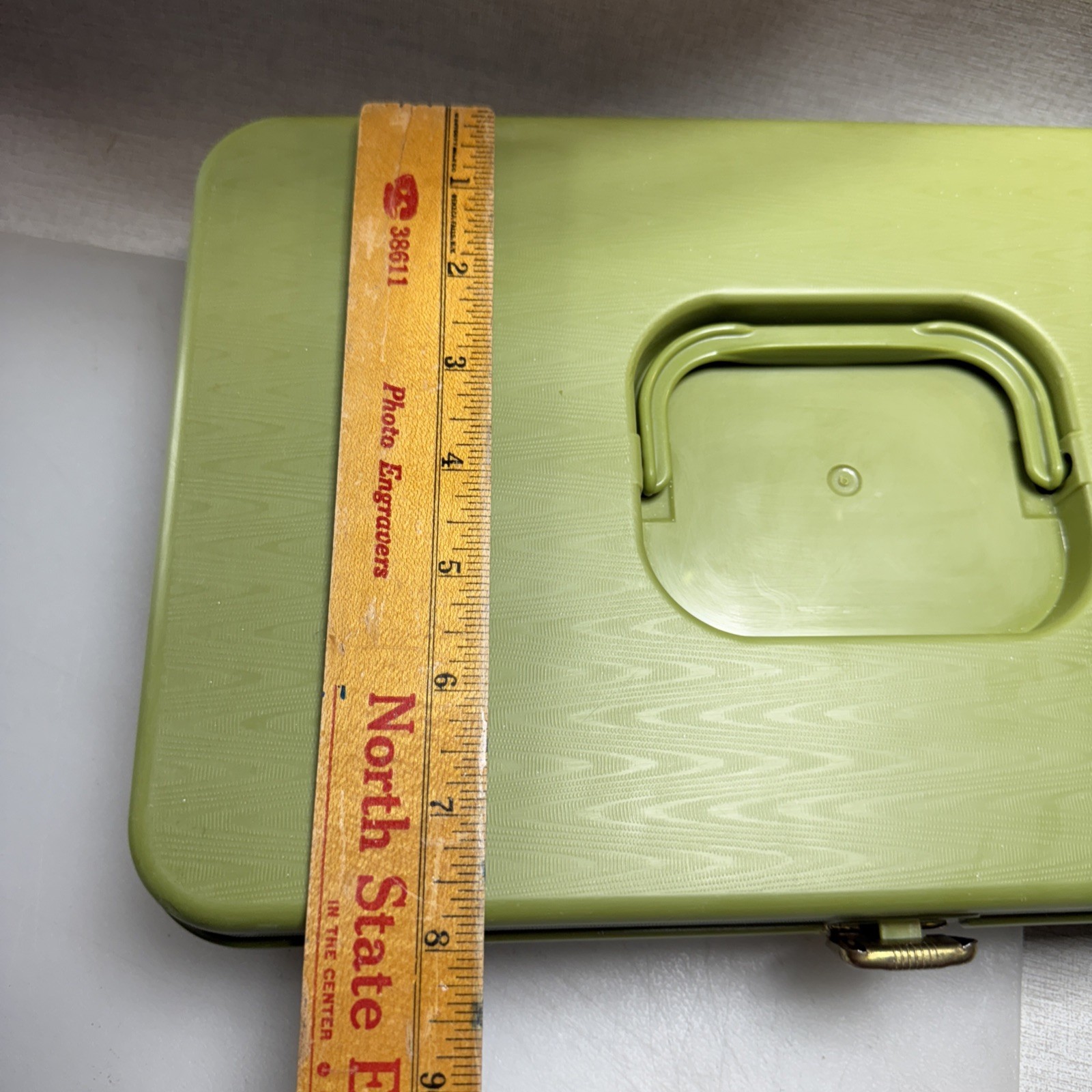 2-Vintage Wil-Hold Wilson MFG Corp. Sewing Box Thread Organizer Green