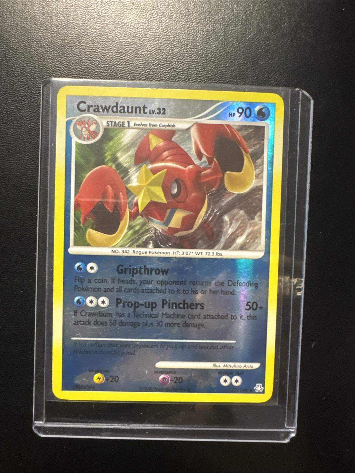 Crawdaunt 22/146 Legends Awakened Reverse Holo