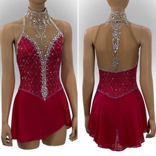 Stylish Ice skating dress figure skating competition dance costume