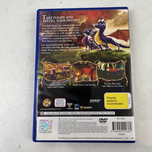 The Legend Of Spyro Dawn Of The Dragon PlayStation 2 PS2 Video Game - Picture 2 of 7
