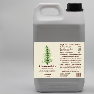 Pflanzenstärke Schachtelhalmsud   BIO Naturdünger Pilzschutz Mehltau Garten