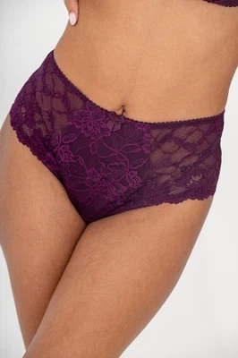 Charnos by Pour Moi 116505 Rosalind Stretch Lace Brief Plum