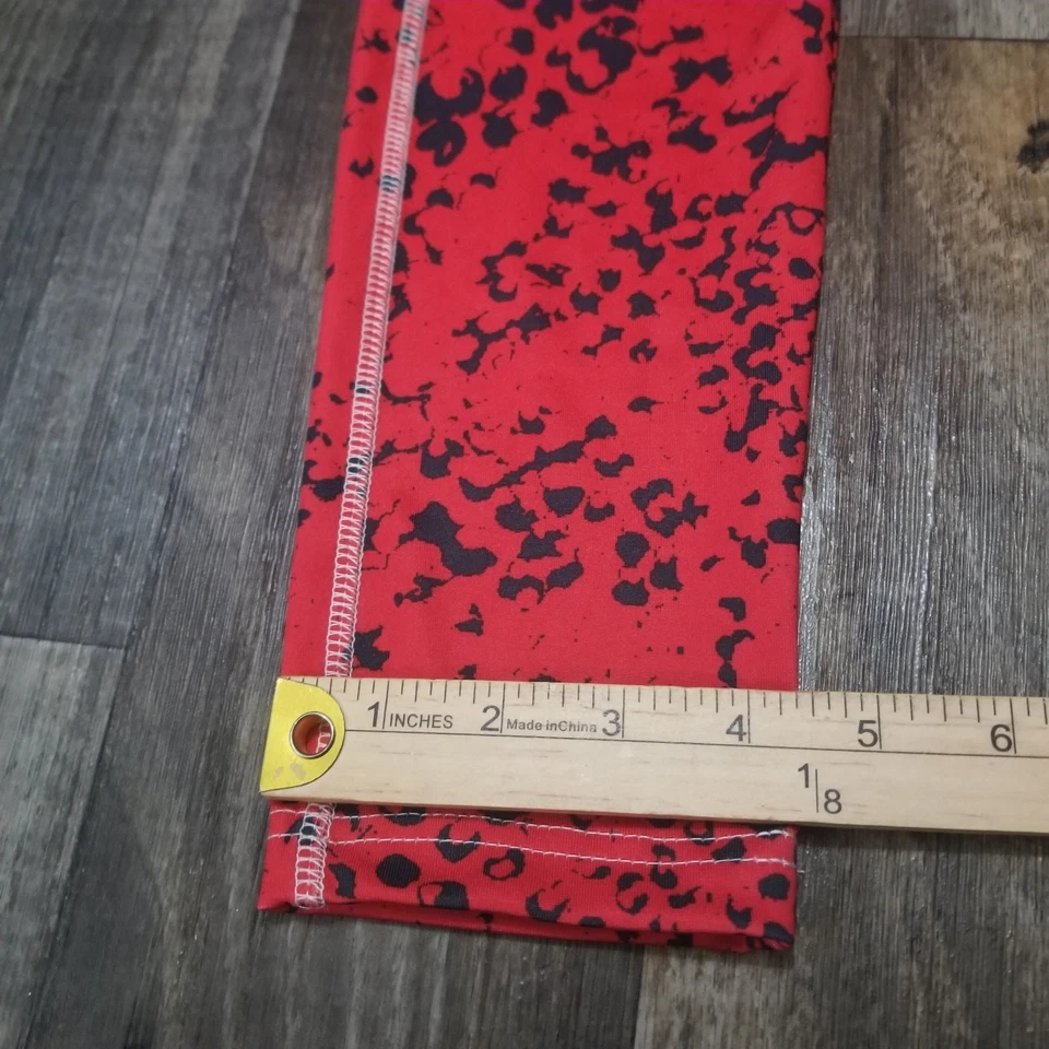 Atlanta Falcons Zubaz Pantalones Mujer Leggings Medias Pequeñas NFL Negro/Rojo Foto 2 de 4