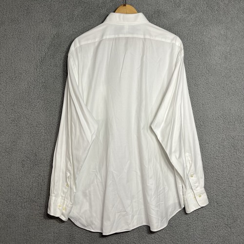 Vtg Polo Ralph Lauren Dress Shirt Men’s Andrew White Button Down 17.5 34/35 - Picture 9 of 9