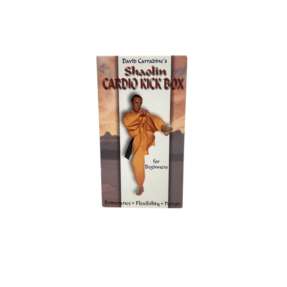 David Carradine's Shaolin Cardio Kick Box for Beginners (VHS, 1999) - Image 2 of 4