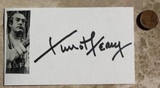 Author Activist Hippy LSD Guru Timothy Leary signed / autographed photocard ----