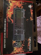 Wireless Gaming Keyboard Mouse Set