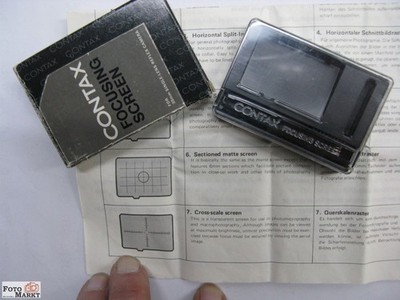 Contax Mattscheibe Gitter Focusing Screen Sectioned Einstellscheibe SLR-Kamera