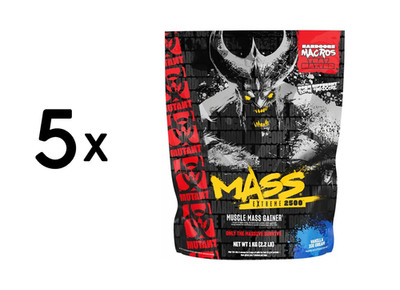 5 x Mutant Mutant Mass EXTREME 2500 (1000g) Vanilla Ice Cream (18,99 EUR/kg)