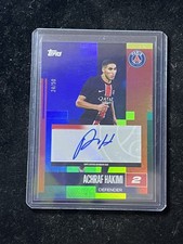 Achraf Hakimi 2024-25 Topps Paris Saint-Germain Team Set Base Auto Yellow /50