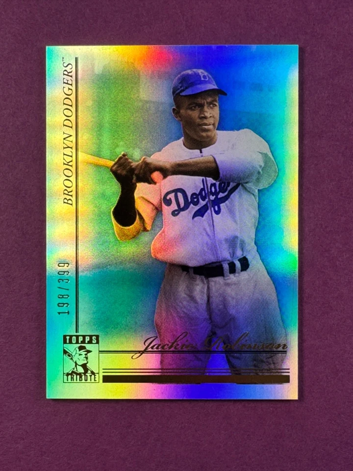 2010 Topps Tribute Blue #9 JACKIE ROBINSON /399 *FREE SHIPPING* - Image 2 of 3