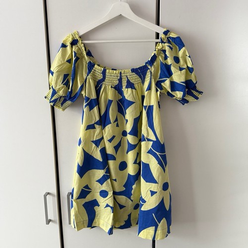 Free People Mila Printed Floral Mini Dress Size XS Shapeless - Picture 5 of 11
