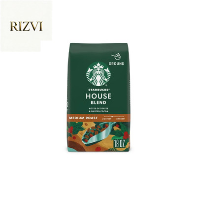 Starbucks House Blend, Ground Coffee, Medium Roast Hot or Iced Coffee, 18 oz