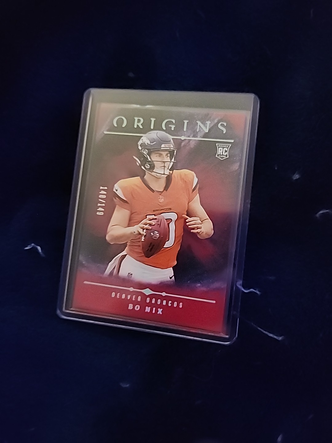 2024 Panini Origins - Rookies Bo Nix #149 Red /149 (RC)