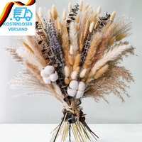 Trockenblumenstrauß Mit Pampasgras, Eukalyptus & Lavendel – Boho Deko, Blumenstr
