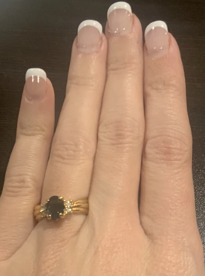 Винтажные кольца набор из трех бижутерия кольца позолоченные элегантные ювелирные изделия - Изображение 3 из 4