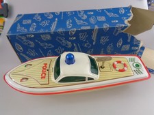 Michael Seidel MS 796 Polizei Boot - Blechspielzeug (8884)
