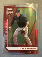 2021 Elite Extra Edition Tyler Hardman Red Foil /201 MLB New York Yankees